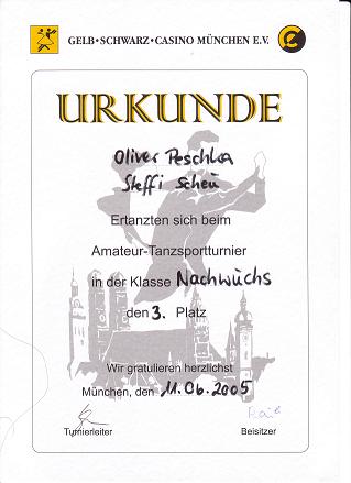 Nachwuchspokal GSC, dritter Platz Latein